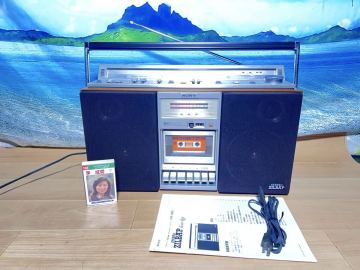 希少ビンテージSONY ソニーCFS-V980 ステレオカセットレコーダー ラジカセメンテナンス済み中古動作品