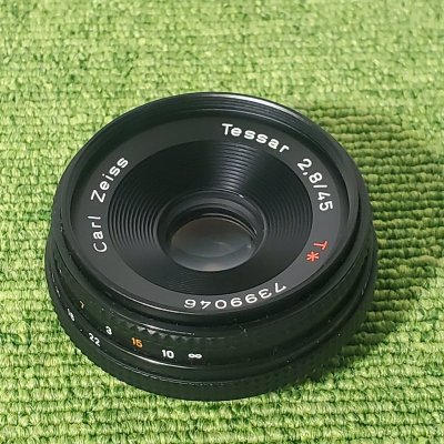 CONTAX/コンタックス Carl Zeiss Tessar 2.8/45 単焦点レンズ ※防湿庫保管 s2157