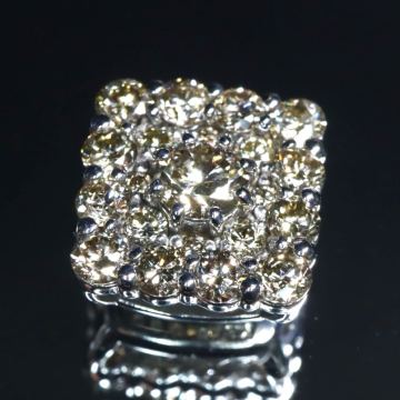 K18WG!!0.60ct!!■天然ダイヤモンドペンダントトップ■D 約1.5g diamond necklace jewelry ネックレス ジュエリー EB8/EC1 U105