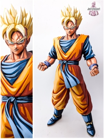 ドラゴンボール 未来への決闘！！ Ｃ賞 未来 フィギュア 超サイヤ人 孫悟飯 リペイント 二次元彩色 A694