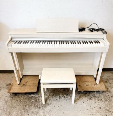 201＊中古 KAWAI カワイ 電子ピアノCN29A プレミアムホワイトメープル調 2020年製 椅子付き 動作確認済み＊
