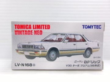 トミカリミテッドヴィンテージ NEO 1/64 日産 セドリック V30 ターボ ブロアム 1985 ホワイト/ゴールド (4526-426)