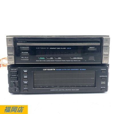 PIONEER carrozzeria CDX-2/EQ-6600 パイオニア カロッツェリア カーステレオ 2点セット ※通電/動作未確認品○ジャンク品【福岡】