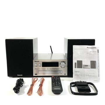 Panasonic パナソニック SA-PMX100 CD/USB/Bluetooth対応 ステレオシステム リモコン／コード付 部品取り・修理ベース◆ジャンク品