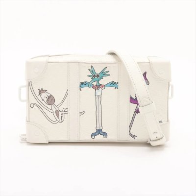 1円■美品■ルイヴィトン■RFID付 トリヨン モノグラム LVフレンズ ソフトトランク M80146 ショルダーバッグ 斜め掛け メンズ MMM DD52-4