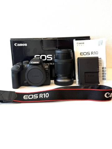 ⊿【動作確認済】Canon/キャノン ボディ EOS R10 レンズ RF-S 55-210mm F5-7.1 IS STM ⊿-4D