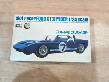 D113 未組立 1/24 TAMIYA/タミヤ slot racer FORD GT SPYDER スロットレーサー フォードGTスパイダー 当時物 初期 長期保管品 現状