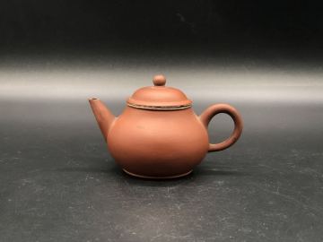 煎茶道具 中国 急須 宜興恵孟臣製 綫漂 六杯 朱泥 紫砂 中国宜興