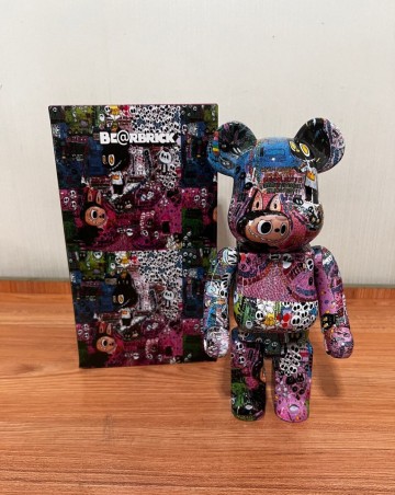 新品 メディコム・トイ BE@RBRICK/ベアブリック labubu ラブブ 400％ フィギュア 置物 28CM