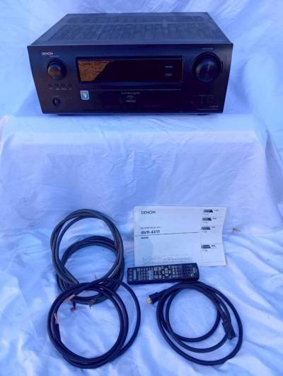 Y■通電OK□DENON デノン デンオン AVR-4311 AVサラウンドレシーバー AVアンプ オーディオ機器 リモコン 取説 電源ケーブル付■