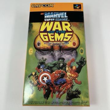 【未使用超極美品】スーパーファミコン マーヴルスーパーヒーローズ ウォーオブザジェム SFC 箱感色味光沢超良好 傷スレほぼ無し 