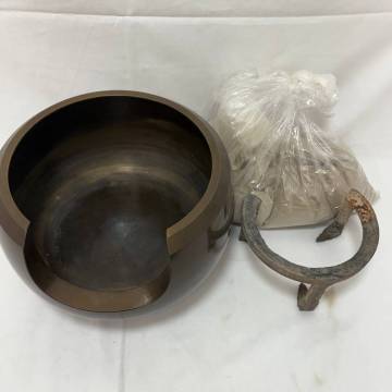 &Dagger; 0477 大西風炉 五徳 高岡銅器 茶道具 風炉 茶道 釜