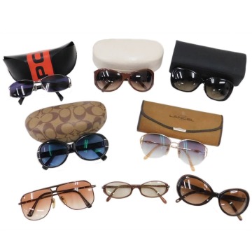1円■美品あり サングラス 8点セット まとめ売り コーチ・エンポリオアルマーニ・ランセルなど ■E.Cse.Tyb-03