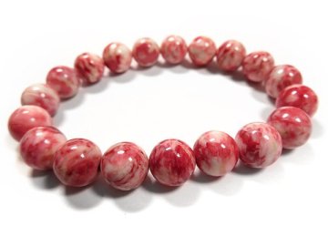 g200円★【シナバークォーツ】辰砂入り水晶★天然石ブレスレットS★10mm 定価5900円