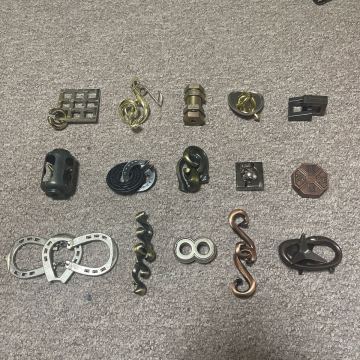 知恵の輪 キャストパズル 15点