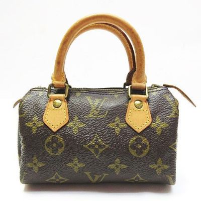 ● ヴィンテージ LOUIS VUITTON ルイヴィトン LV ビトン モノグラム ミニスピーディ M41534 ハンドバッグ ブラウン 茶系 鞄 レディース