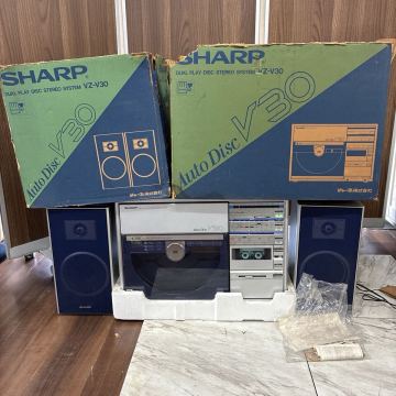 通電OK ジャンク SHARP シャープ VZ-V30 2ウェイ スピーカー システム ラジカセ レコードプレーヤー スピーカー 112708r
