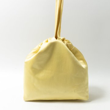【1円スタート】CABaN by Patricia Urquiola キャバン バイ パトリシア ウルキオラ ミディアムサテンポシェット ライトイエロー レディース