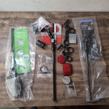 未使用 4本 ミノウラMINOURA 自転車 アルミ製1本スタンド SL-30 スマートレッグスタンドまとめてセット全部サイクリング部品パーツ1スタ