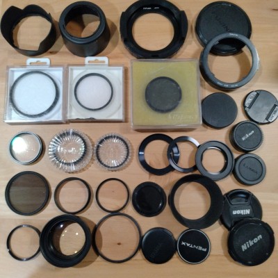 【まとめ売り】パーツ リング レンズ アクセサリー カメラ レンズフード ステップ クローズ アップリング フィルター 一眼 PENTAX Nikon