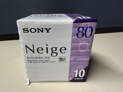  未開封　SONY Neige 80 MDディスク 10枚パック