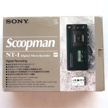 SONY ソニー SCOOPMAN NT-1 デジタルマイクロレコーダー ベタ付きあり ジャンク