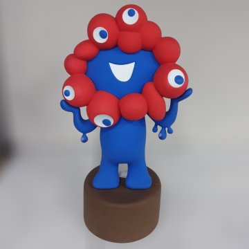 【万博サーキュラー市場ミャク市!】ミャクミャク像（FRP製）/数量1台/サイズ1500mm&times;750mm&times;550mm/重量約23kg【B-06-0075】