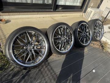 1円スタート〜【美品】WORK シュバート クヴェル 20インチ アルファード ヴェルファイア クラウン セダン ミニバン ワーク PCD114.3 ５穴