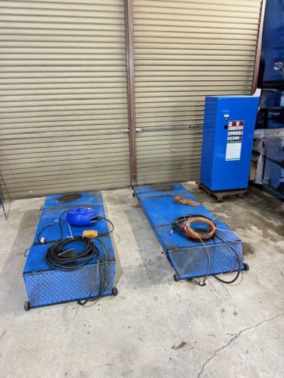 中古トータスGリフト　スギヤス　ビシャモン　土間工事不要　天板スライド　床上タイプ　自動車整備工具　認証工具