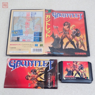 1円〜 動作保証品 MD メガドライブ ガントレット GAUNTLET アタリ テンゲン ATARI TENGEN 箱説付【10