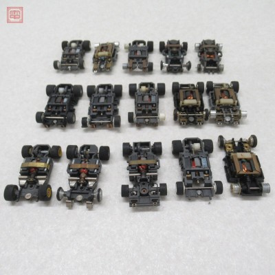 ジャンク AFX/TYCO HOスロットカー シャーシ まとめて15点セット パーツ取り 動作未確認【10
