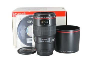 440 Canon EF 100mm F2.8L MACRO IS USM マクロレンズ 単焦点レンズ Lレンズ 元箱付