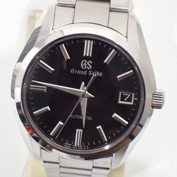 裏スケ！定価58万円&uarr;磨き済 超美品 グランドセイコー ヘリテージ コレクション 9Sメカニカル GSロゴ 黒文字盤 自動巻 メンズ 時計 SBGR309