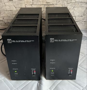 ☆ STAX スタックス　DA-50M モノラルパワーアンプ　ペア 通電のみ確認 つまみ欠品有り　現状品☆