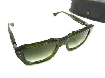 1円 ■美品■ DITA ディータ DTS464-A-03AF GRANDMASTER-NINE サングラス メガネ 眼鏡 めがね レディース メンズ グリーン系 FN9918