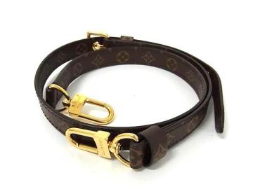1円 ■極美品■ LOUIS VUITTON ルイヴィトン モノグラム バッグ用 ショルダーストラップ 斜め掛け 肩掛け レディース ブラウン系 FR7566