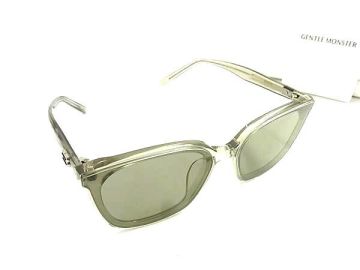 1円 ■極美品■ Gentle Monster ジェントルモンスター PINO サングラス メガネ 眼鏡 めがね メンズ レディース クリアグレー系 FR7449