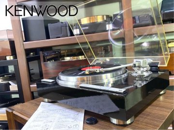 レコードプレーヤー KENWOOD KP-1100 オートリフトアップ シェル/カートリッジ付属 当社整備/調整済品 Audio Station