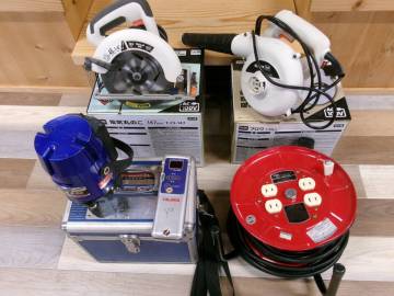 【商品詳細必読】5 工具 小家電 丸のこ ブロワ TAJIMA コードリール など おまとめ 激安1円スタート