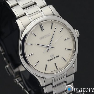 1円～◎美品◎SEIKO セイコー GS グランドセイコー 白柄文字盤 メンズ クォーツ SBGF027 8J55-0AA0◎電池交換済み