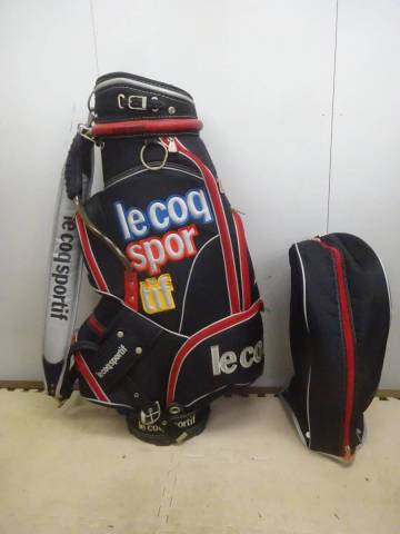 ★272）キャディバック・ルコックスポルティフ「lecoqsportif」 6分割 ※中古/使用汚れ現状品■160