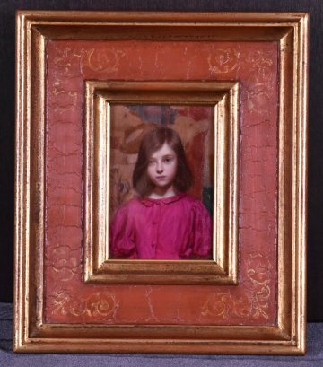 真作保証 / 古吉弘 / MAYA II / 油彩ミニアチュール / 高島屋シール付属 / 小品ながらも抜群の出来！ / これほどの傑作は貴重です