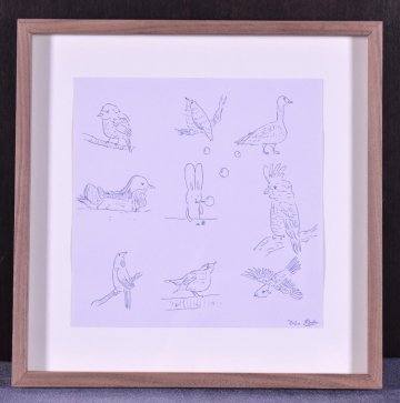 真作保証 / 加賀敦 / AK0143 / 紙にインク / 貴重な直筆画 / 画廊シール / 草間彌生 奈良美智 村上隆 KYNE 花井祐介 TIDE ロッカクアヤコ