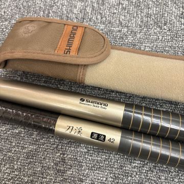 ●1円スタート●SHIMANO シマノ 刀渓 源流 42 渓流竿 渓流釣り コンパクトロッド 釣竿 釣り竿 釣具 釣り具 HS7260