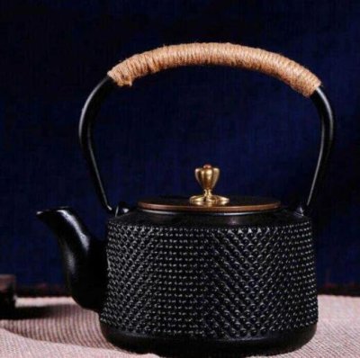 新品鉄瓶 鉄器 急須 おしゃれ IH 対応 鉄やかん 鉄分補給 約1000ml