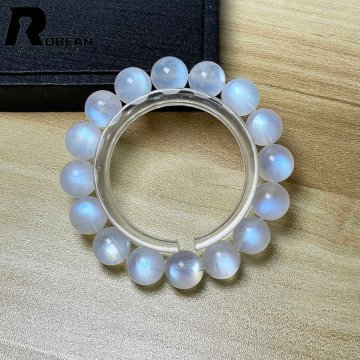 【限定一点】高級 EU製 定価30万円★ROBEAN・ブルームーンストーン★パワーストーン アクセサリー 天然石 開運 お守り 12.8-13.4mm M084216