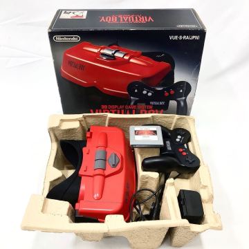 R野1110 動作品　任天堂 Nintendo VIRTUAL BOY 3D ディスプレイゲームシステム バーチャルボーイ VUE-S-RA ソフト他付属　追加写真有り