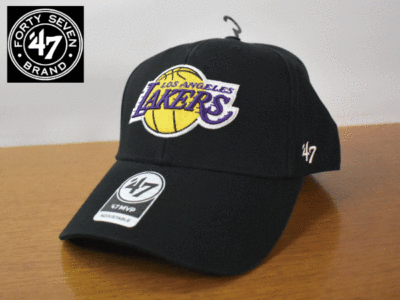 A236《未使用品》47 BRAND 47ブランド【フリーサイズ】NBA LA LAKERS レイカーズ 野球帽 帽子 キャップ USモデル