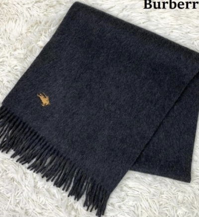 未使用美品Burberryバーバリーマフラーカシミア本物￥５００から