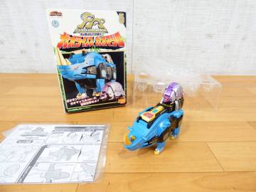 (S)◎訳あり 当時もの バンダイ 百獣戦隊ガオレンジャー パワーアニマルシリーズ ガオライノス＆ガオマジロ 箱付き 欠品あり ＠60(11)